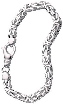 Silver bracelet 7.5 inch High polish Sterling Silver Belcher