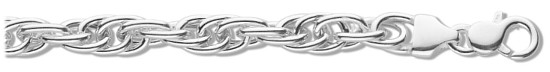 Silver chain 28 inch High polish Sterling Silver 7mm prince of wales hollow, 39.8 grams.