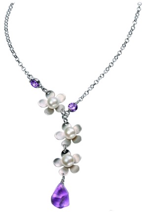 Silver necklace 16 inch High polish Sterling Silver Hearts on Tbar heavyweight