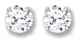Silver stud earrings Lapis Lazula Sand blasted Sterling Silver Jewelled loop