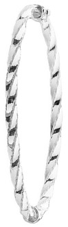 Silver bangle High polish Sterling Silver 4mm square twist, 7.2 grams.