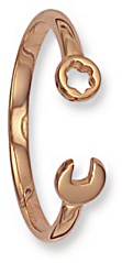 Gold bangle High polish 9ct gold 3.5mm spanner, 10 grams.