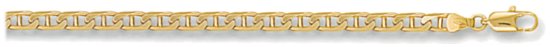 Gold chain 22 inch High polish 9ct gold 4mm anchor, 18.9 grams.