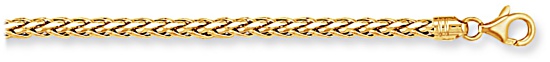 Gold necklace High polish 9ct gold 3mm speego rope design 18 inch, 14.8 grams.
