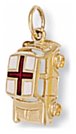 Gold pendant High polish 9ct gold Mini car English, 4.2 grams.