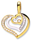 Gold pendant High polish 9ct gold Postbox, 3.6 grams.