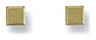 Gold stud earrings High polish 9ct gold 3.5mm square