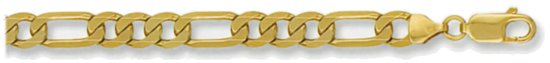 Gold chain High polish 9ct gold 20 inch 7mm figaro, 38.8 grams.