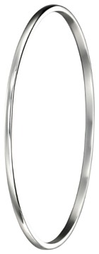 Silver bangle High polish Sterling Silver Square rounded 2.3mm by 2.1mm dia 67.4mm, 9.5 grams.