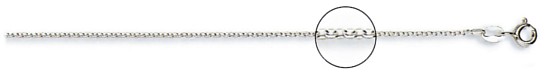 Silver chain 18 inch High polish Sterling Silver 1.4mm rolo, 1.8 grams.