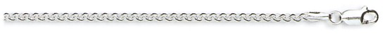 Silver chain 22 inch High polish Sterling Silver 2.5mm speego, 10.8 grams.