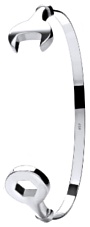 Silver bangle High polish Sterling Silver Boys spanner, 5 grams.