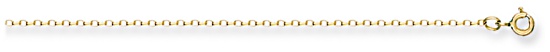 Gold chain 20 inch High polish 9ct gold 1.5mm width belcher open diamond cut, 2.0 grams.